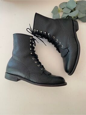 Justin Boots Kiltie Roper Lace Up Boots EE Extra Wide